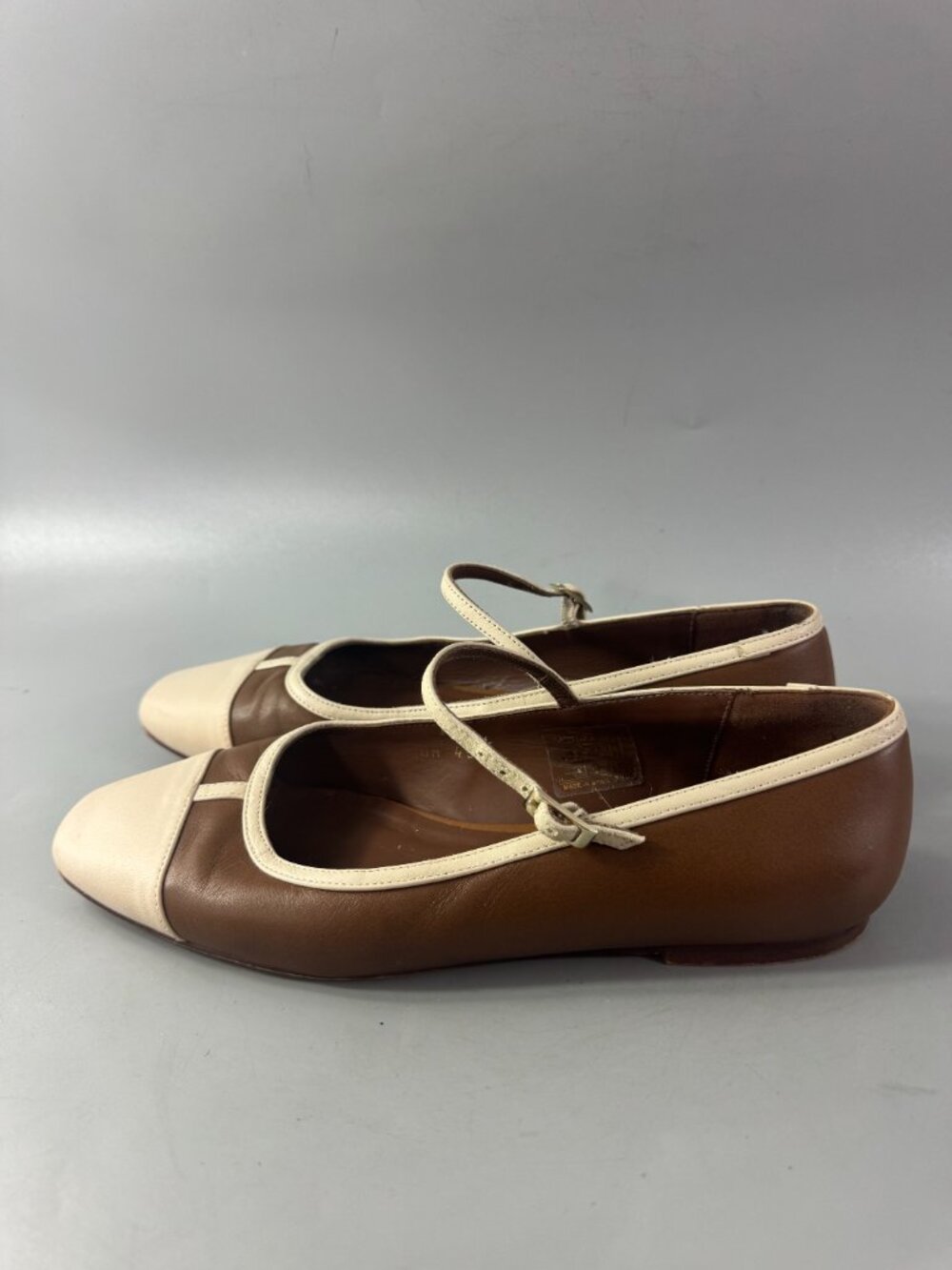 alohas Agate Retro Tan Ballet Flats, Size 39, US 8 - Picture 5 of 16